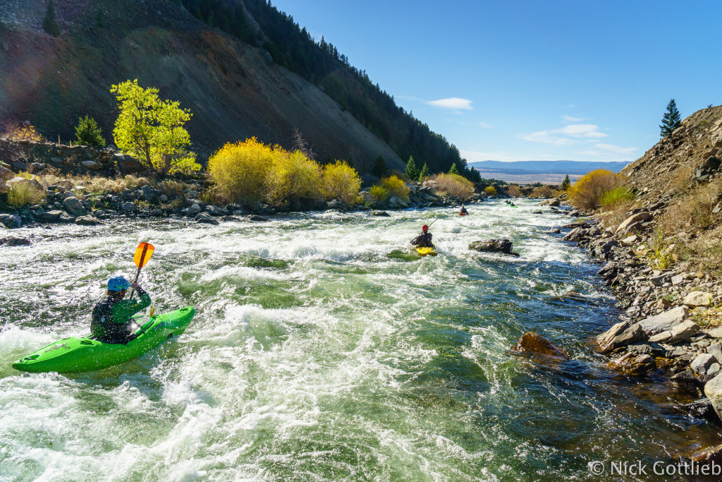 The level was a little lower this year, but the section is a blast -- splashy, continuous class III-IV with one more-defined rapid and a ton of great boofs.